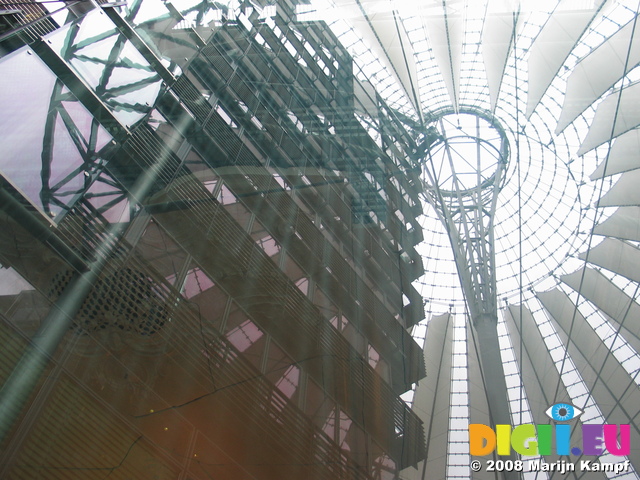 25129 Reflection of Grand Hotel Esplanade and Roof of Sony Center on Potsdamer Platz